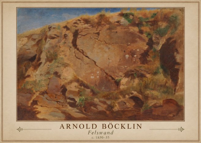 Arnold Böcklin Felswand No1 - Poszter