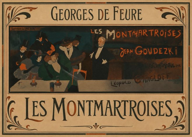 Georges de Feure Les Montmartroises No1 - Poszter