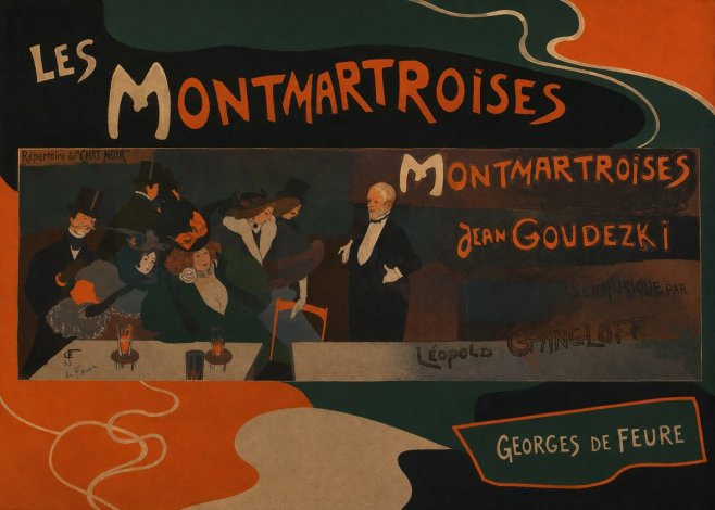 Georges de Feure Les Montmartroises No4 - Poszter