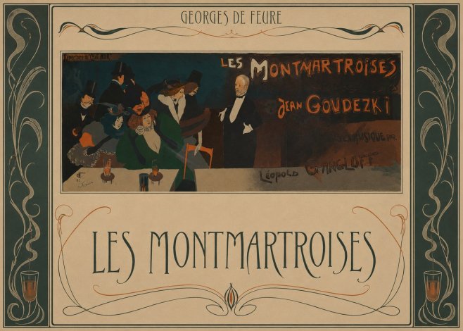 Georges de Feure Les Montmartroises No5 - Poszter