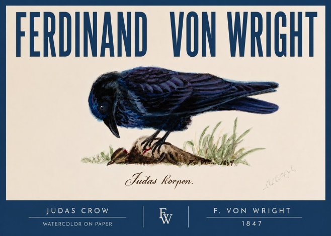 Ferdinand von Wright Judas Crow No2 - Poszter
