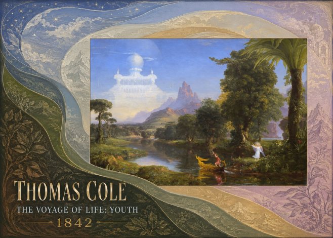 Thomas Cole The Voyage of Life: Youth IV No5 - Poszter
