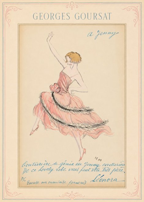 Georges Goursat A Jenny No1 - Poszter