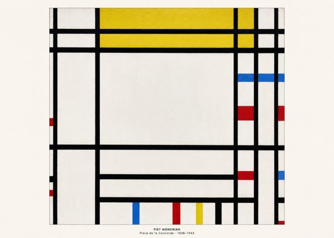 Piet Mondrian Place De La Concorde No5 - Poszter