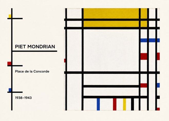 Piet Mondrian Place De La Concorde No6 - Poszter