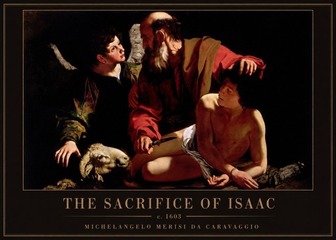 Michelangelo Merisi da Caravaggio The Sacrifice of Isaac III No1 - Poszter