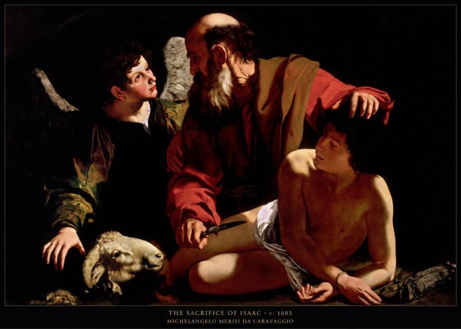 Michelangelo Merisi da Caravaggio The Sacrifice of Isaac III No6 - Poszter