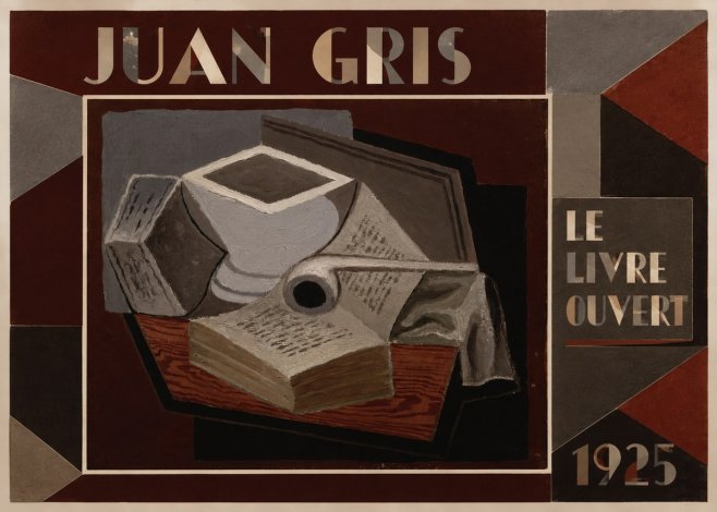 Juan Gris Le Livre Ouvert No1 - Poszter