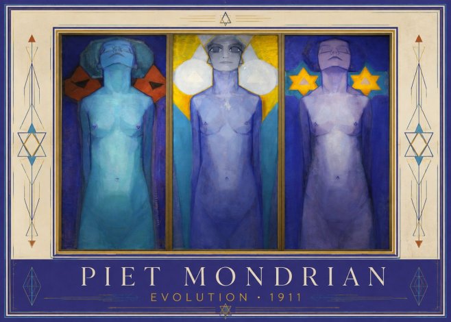 Piet Mondrian Evolution I No1 - Poszter