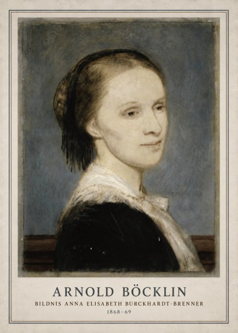 Arnold Böcklin Bildnis Anna Elisabeth Burckhardt-brenner No3 - Poszter