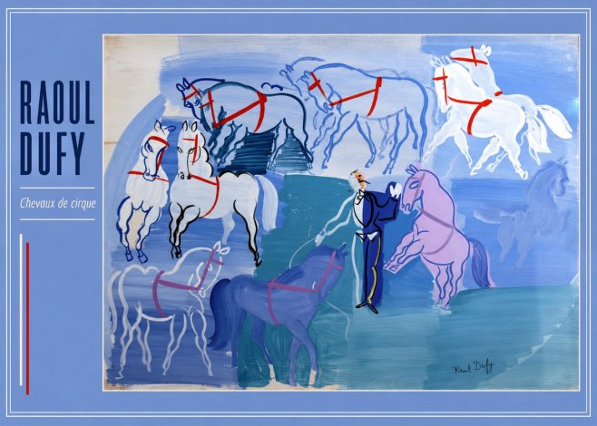 Raoul Dufy Chevaux De Cirque No2 - Poszter