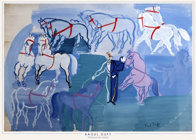 Raoul Dufy Chevaux De Cirque No6 - Poszter
