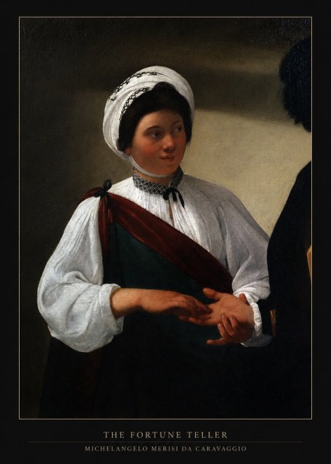Michelangelo Merisi da Caravaggio The Fortune Teller IV No6 - Poszter