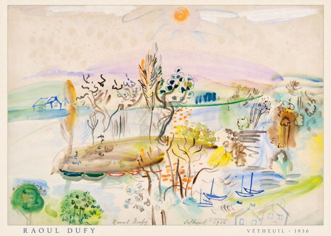 Raoul Dufy Vétheuil No4 - Poszter