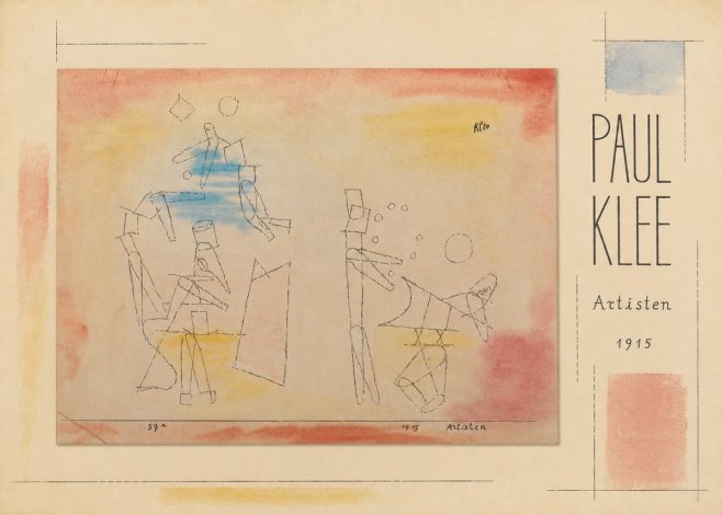 Paul Klee Artisten No5 - Poszter