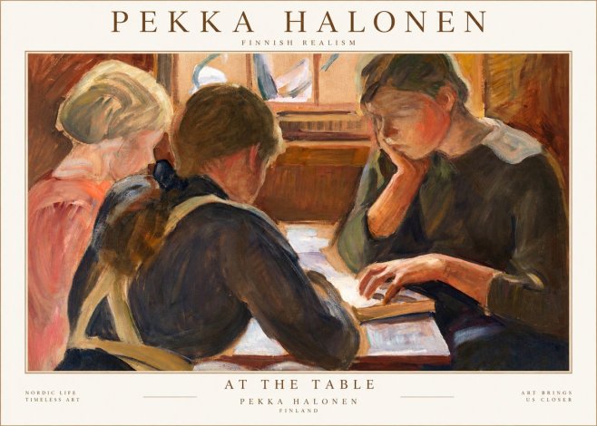 Pekka Halonen At the Table No1 - Poszter