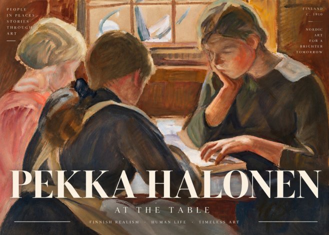 Pekka Halonen At the Table No6 - Poszter