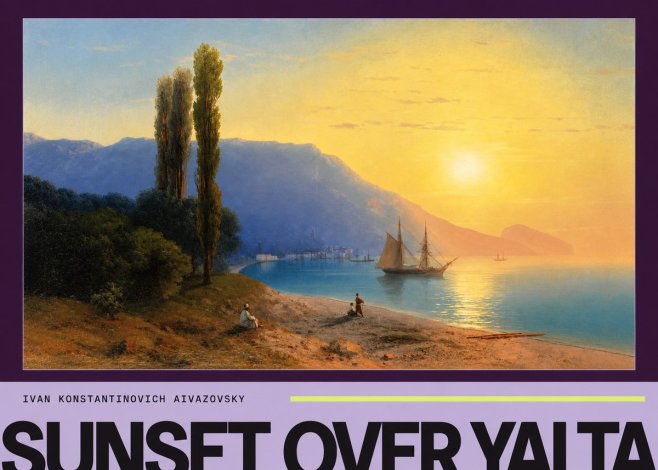 Ivan Konstantinovich Aivazovsky Sunset over Yalta No4 - Poszter