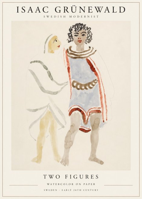 Isaac Grünewald Figures No2 - Poszter