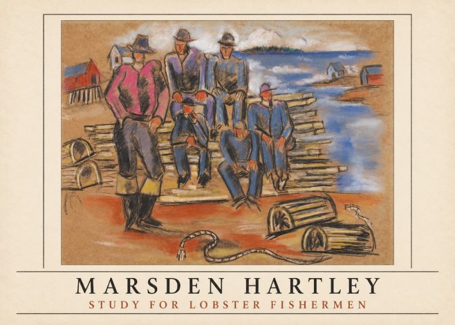 Marsden Hartley Study for 'Lobster Fishermen' No4 - Poszter