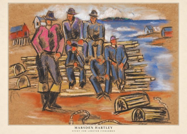 Marsden Hartley Study for 'Lobster Fishermen' No6 - Poszter