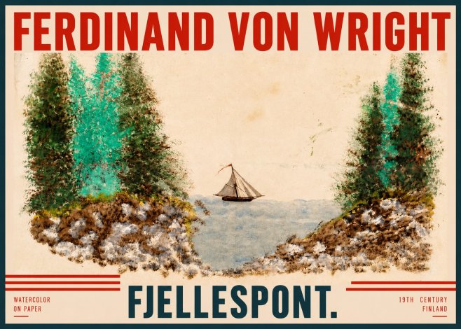 Ferdinand von Wright Fjellespont. No2 - Poszter