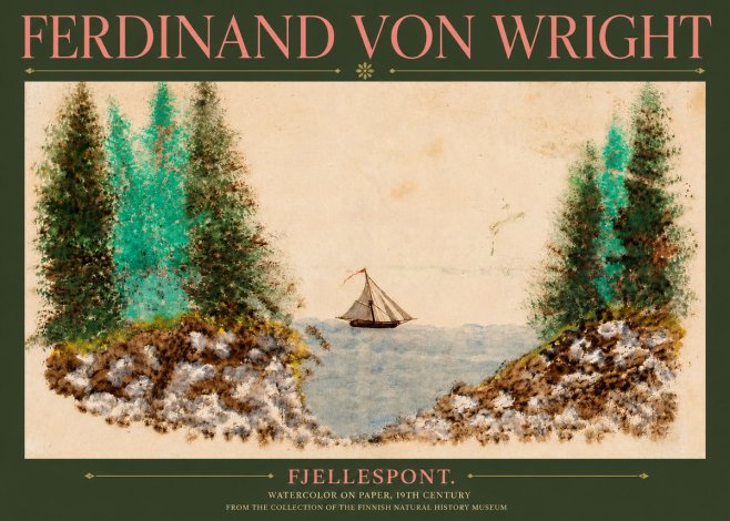 Ferdinand von Wright Fjellespont. No3 - Poszter