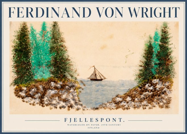 Ferdinand von Wright Fjellespont. No4 - Poszter