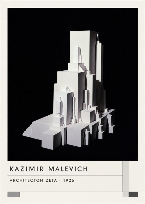 Kazimir Malevich Architecton Zeta No1 - Poszter