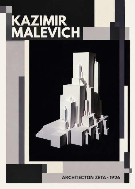 Kazimir Malevich Architecton Zeta No2 - Poszter