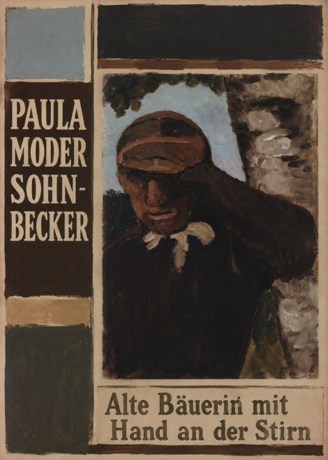 Paula Modersohn-Becker Alte Bäuerin Mit Hand an Der Stirn No2 - Poszter