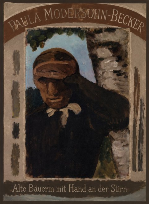 Paula Modersohn-Becker Alte Bäuerin Mit Hand an Der Stirn No4 - Poszter