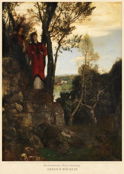 Arnold Böcklin Hochzeitsreise (Erste Fassung) No2 - Poszter