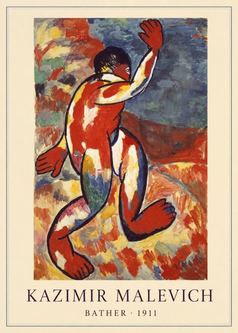 Kazimir Malevich Bather - 1911 No4 - Poszter