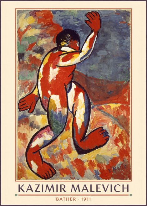 Kazimir Malevich Bather - 1911 No5 - Poszter