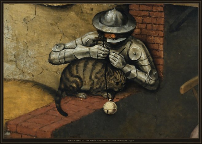 Pieter Bruegel Netherlandish Proverbs X No6 - Poszter