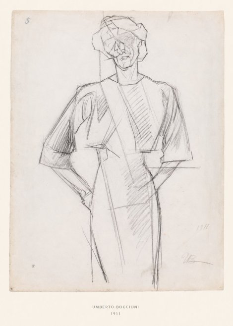 Umberto Boccioni Figure Study, 1911 No6 - Poszter