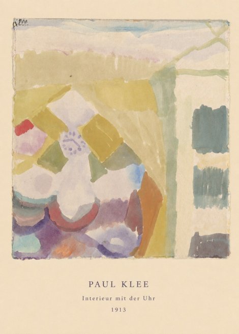 Paul Klee Interieur Mit Der Uhr II No6 - Poszter