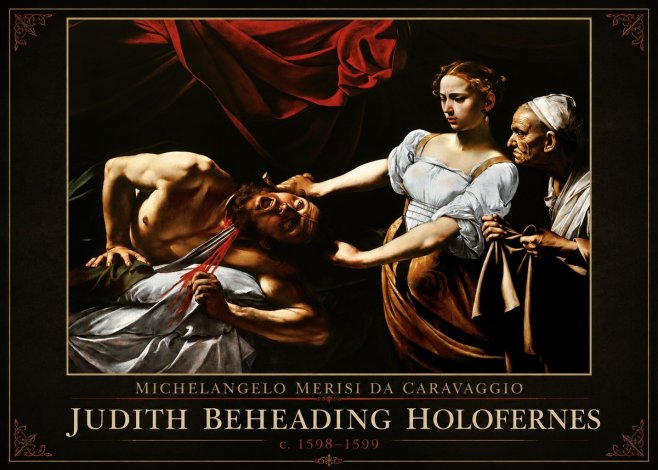 Michelangelo Merisi da Caravaggio Judith Beheading Holofernes IV No1 - Poszter