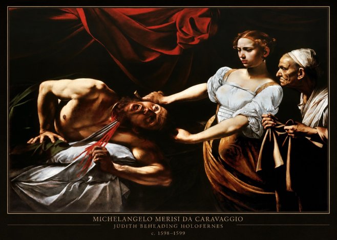 Michelangelo Merisi da Caravaggio Judith Beheading Holofernes IV No4 - Poszter