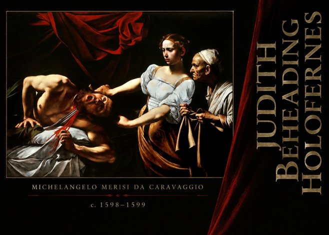 Michelangelo Merisi da Caravaggio Judith Beheading Holofernes IV No6 - Poszter