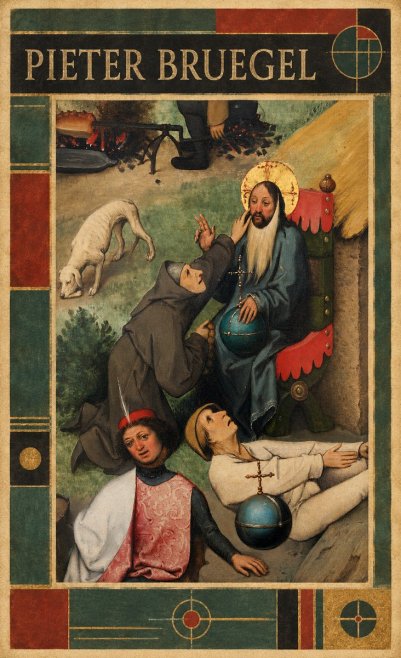 Pieter Bruegel The Adoration of the Magi - Detail No6 - Poszter