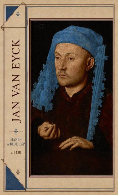 Jan van Eyck Man in a Blue Cap II No2 - Poszter