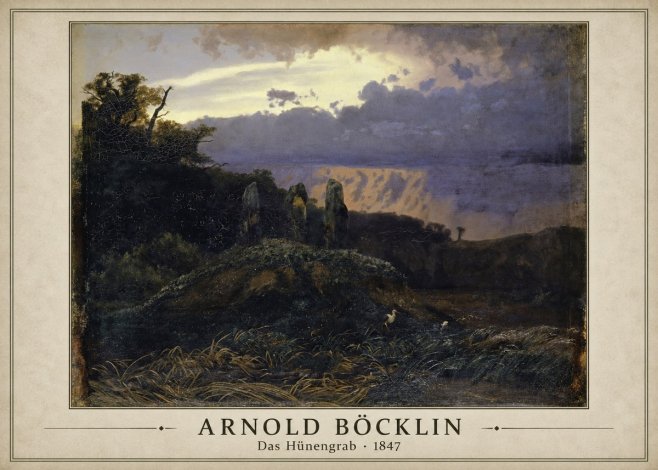 Arnold Böcklin Das Hünengrab No1 - Poszter