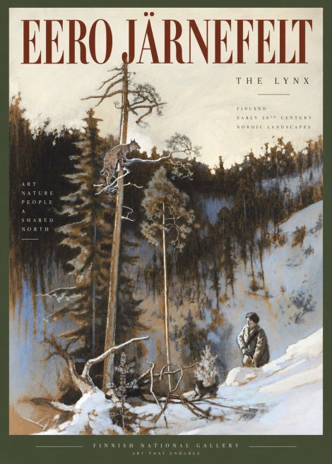 Eero Järnefelt A Lynx in a Tree No5 - Poszter