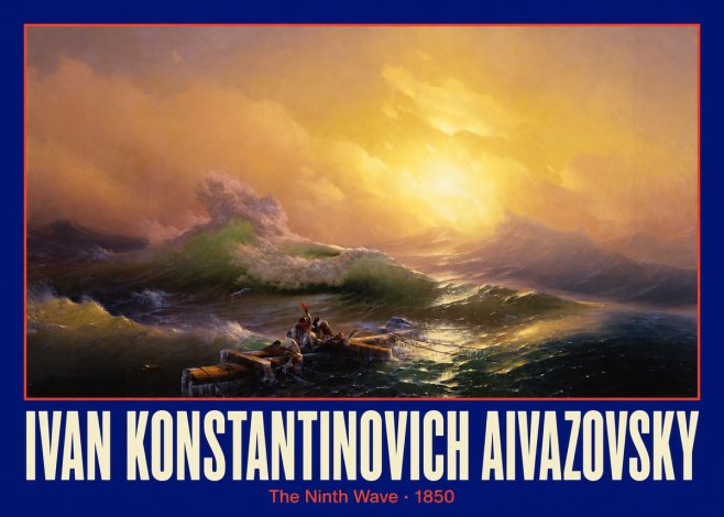 Ivan Konstantinovich Aivazovsky The Ninth Wave III No2 - Poszter