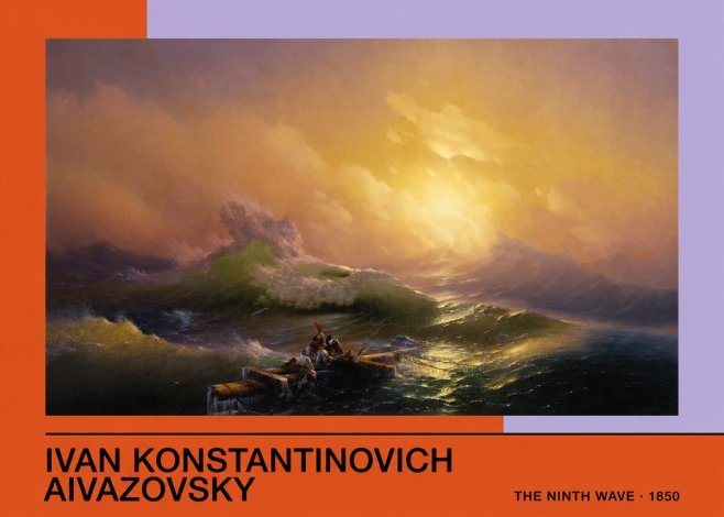 Ivan Konstantinovich Aivazovsky The Ninth Wave III No3 - Poszter