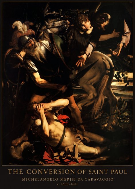 Michelangelo Merisi da Caravaggio The Conversion of Saint Paul No5 - Poszter