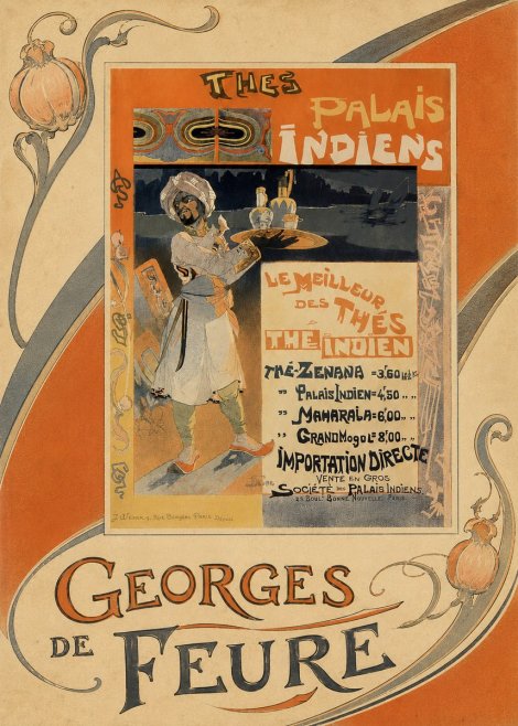 Georges de Feure Thés Palais Indiens No4 - Poszter