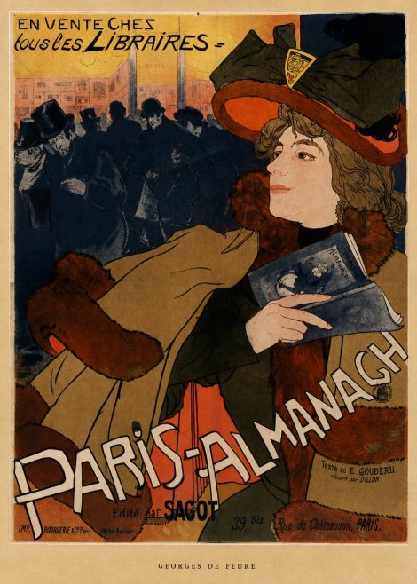 Georges de Feure Paris-almanach III No6 - Poszter